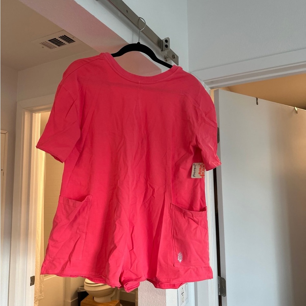 FP Movement by Free People Pink Romper NWT